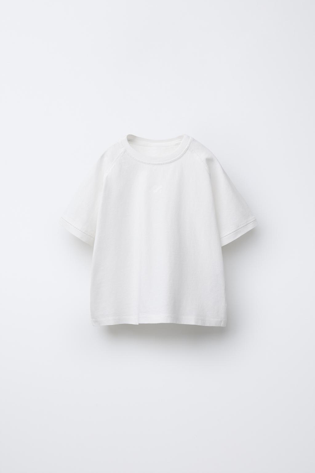 

Футболка с логотипом "краска для одежды" ZARA, белый