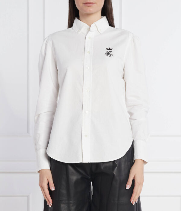 

Рубашка женская Polo Ralph Lauren с вышивкой, белый