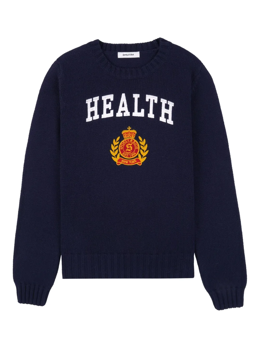 

Джемпер с надписью Sporty & Rich, синий