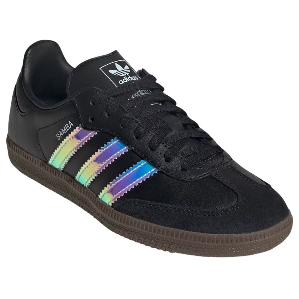(GS) Adidas Samba 'Black Iridescent Stripes' — фото 4