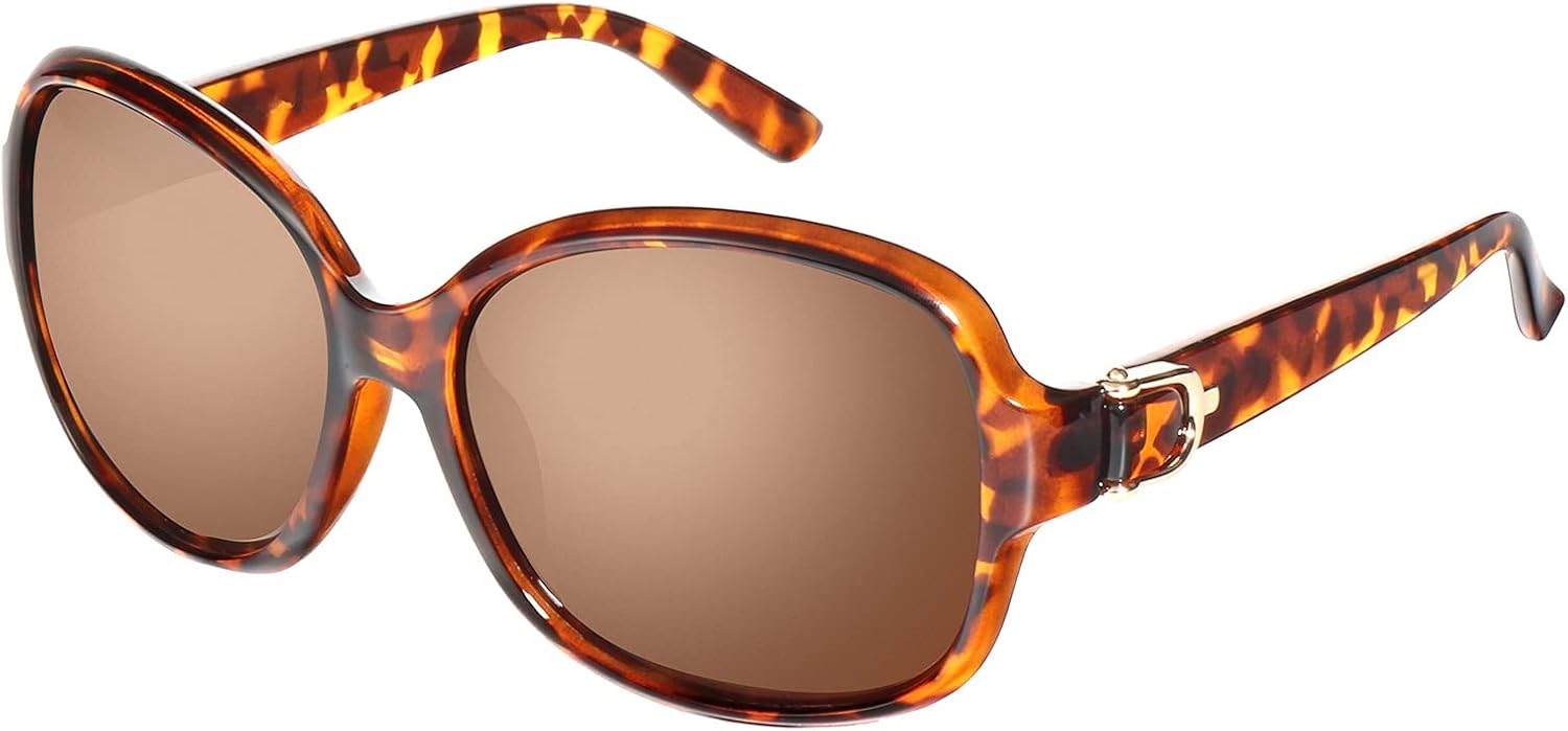 

Женские классические поляризованные солнцезащитные очки EFE увеличенного размера, оправа из композитного материала TR90, защита от УФ-излучения UV 400, модные очки в стиле ретро, C2-tortie