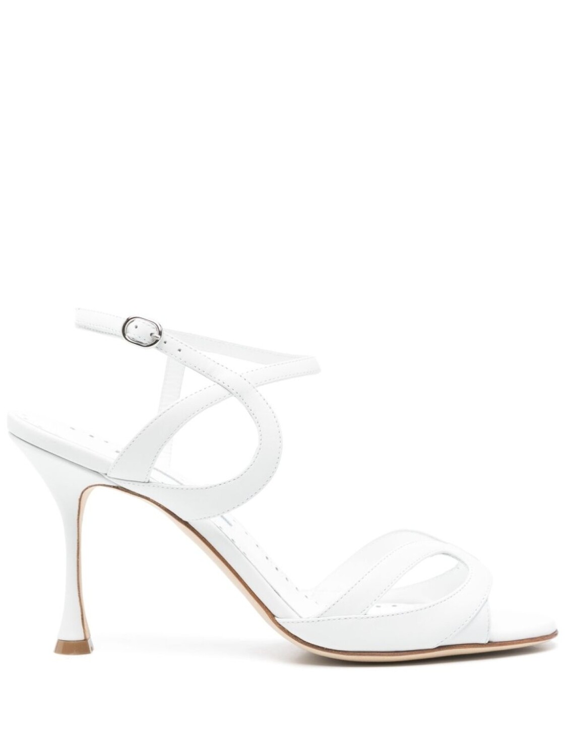 Сандалии Elfajrsan 100 мм Manolo Blahnik, белый
