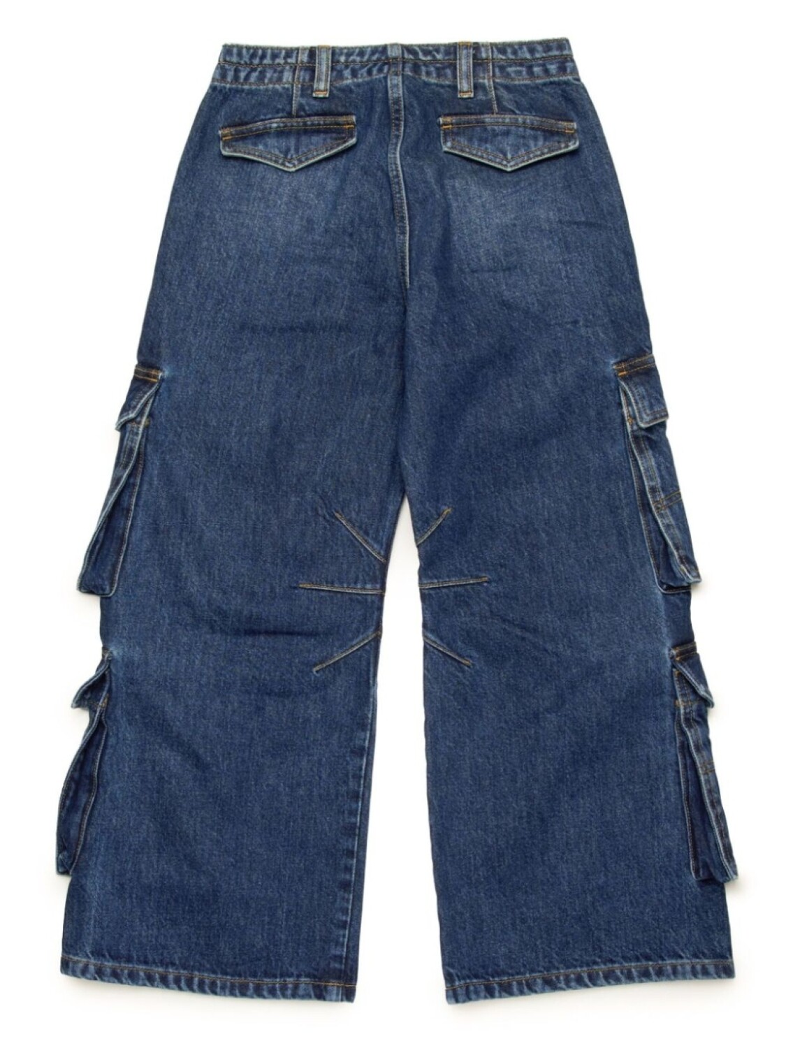 Diesel Kids джинсы прямого кроя с эффектом потертости, синий — фото 2