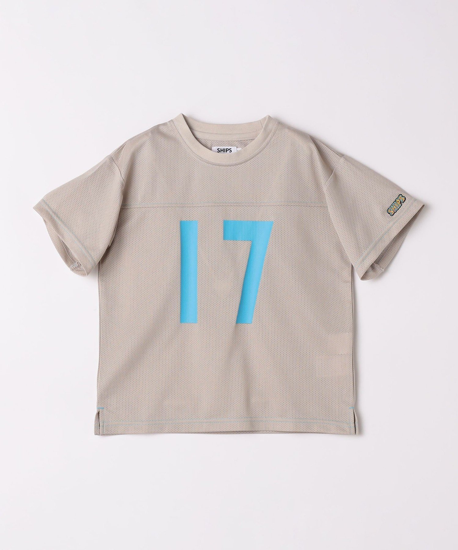 Цвета кораблей: 80~130 см / Футболка из сетчатой ткани с нумерацией SHIPS Colors, Gray — фото 2