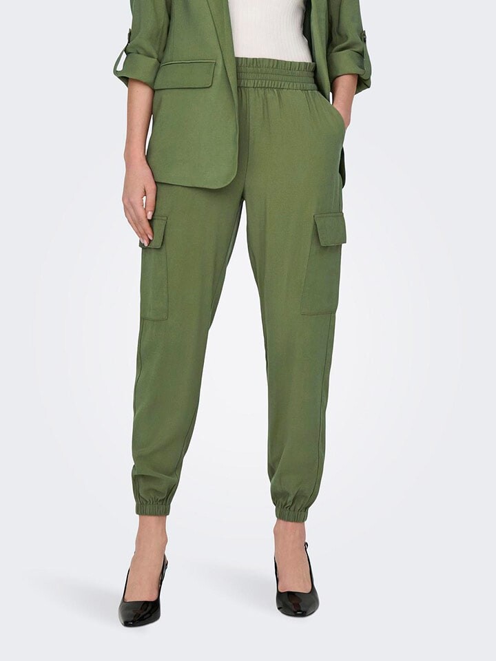 

Брюки-карго ONLY Cargohose, зеленый