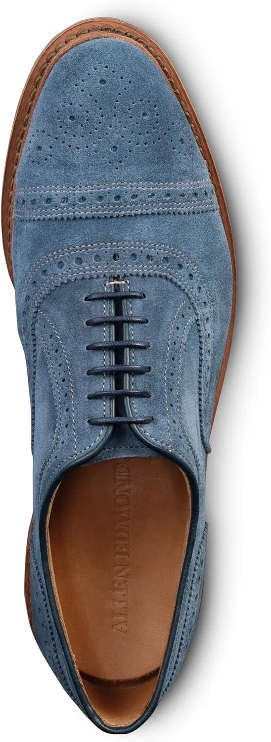 Оксфорды Allen Edmonds, деним замша — фото 4