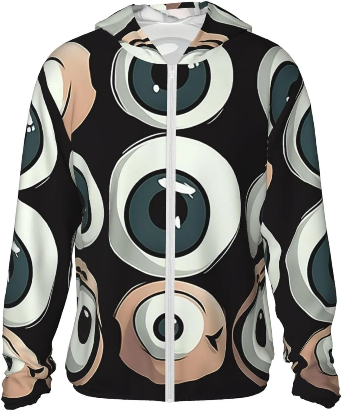 

Толстовка с капюшоном для защиты от солнца UPF 50+, длинный рукав, молния GFLFMXZW