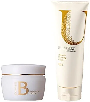 Набор кремов: отбеливающий крем Bee White и очищающий крем Moisture, EBiS, 40 г