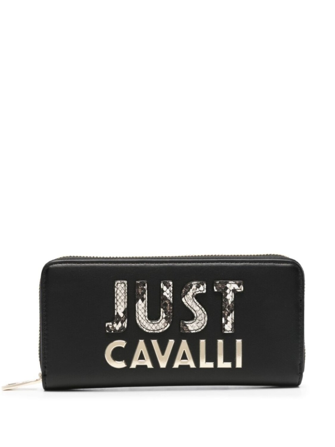 

Just Cavalli кошелек на молнии с логотипом, черный