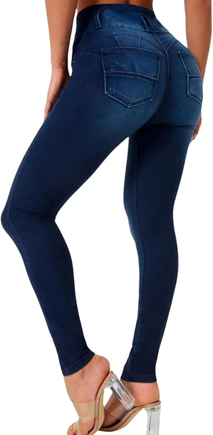 

Джинсы для женщин Colombian с завышенной талией и эффектом подтяжки