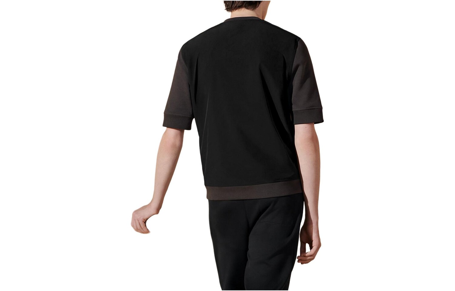 Футболка мужская лакричного цвета Hermes, цвет Licorice color — фото 2
