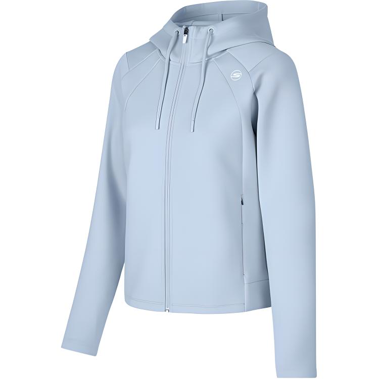 

Куртка женская светло-серо-голубая Skechers, Синий, Куртка женская светло-серо-голубая Skechers