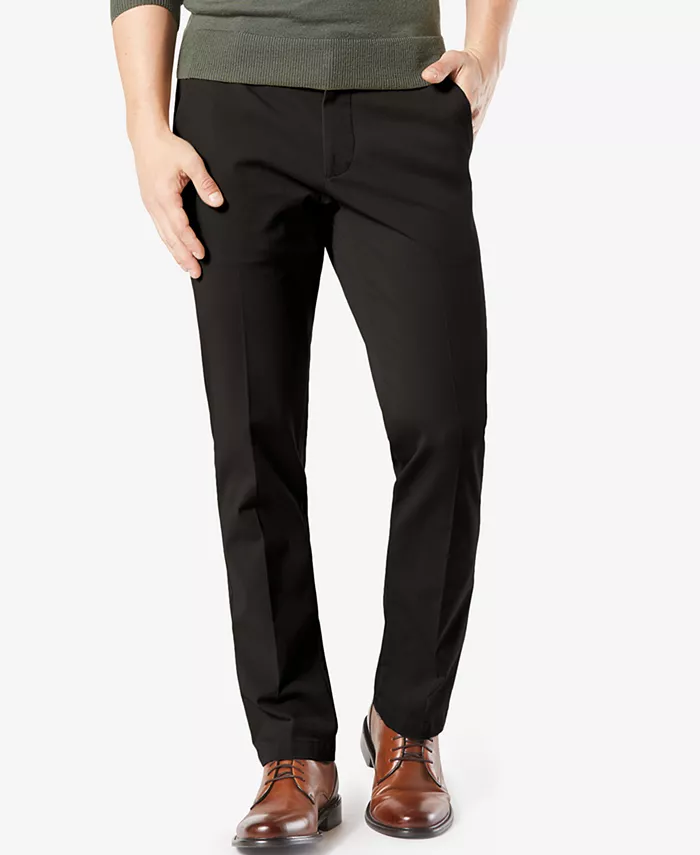 

Мужские рабочие брюки Workday Smart 360 Flex Straight Fit с эффектом стрейч, цвет хаки Dockers, черный
