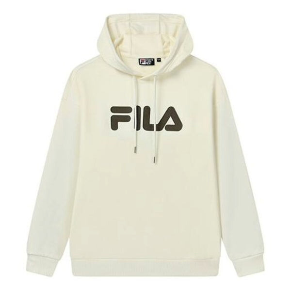 

Толстовка classic logo hoodie 'white black' Fila, белый