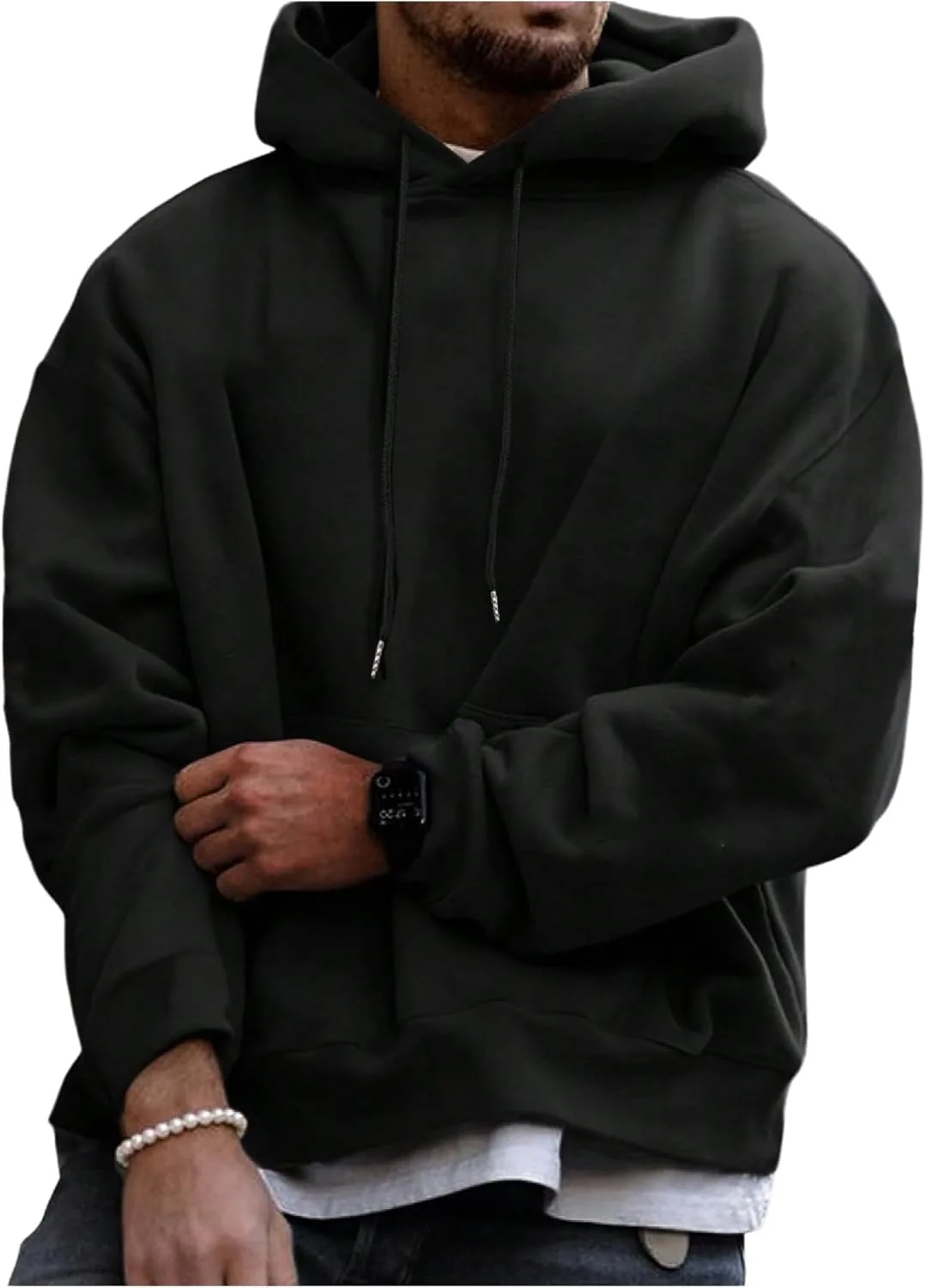 

Мужская повседневная худи с длинным рукавом, капюшоном и карманом VIPWOLF