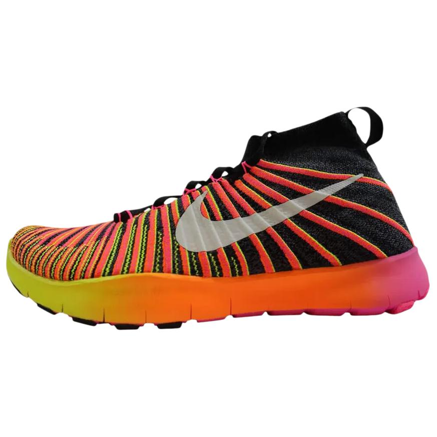

Nike Мужские кроссовки Free Train Force Flyknit для бега, высокие, черно-красные, противоскользящие, износостойкие