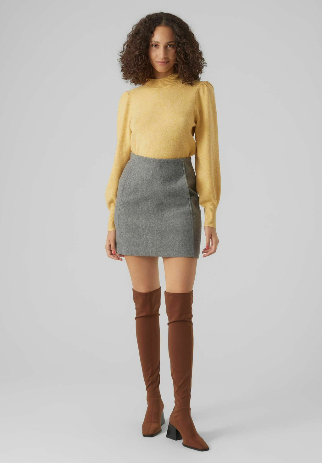 

Мини-юбка Vero Moda, темно-серый