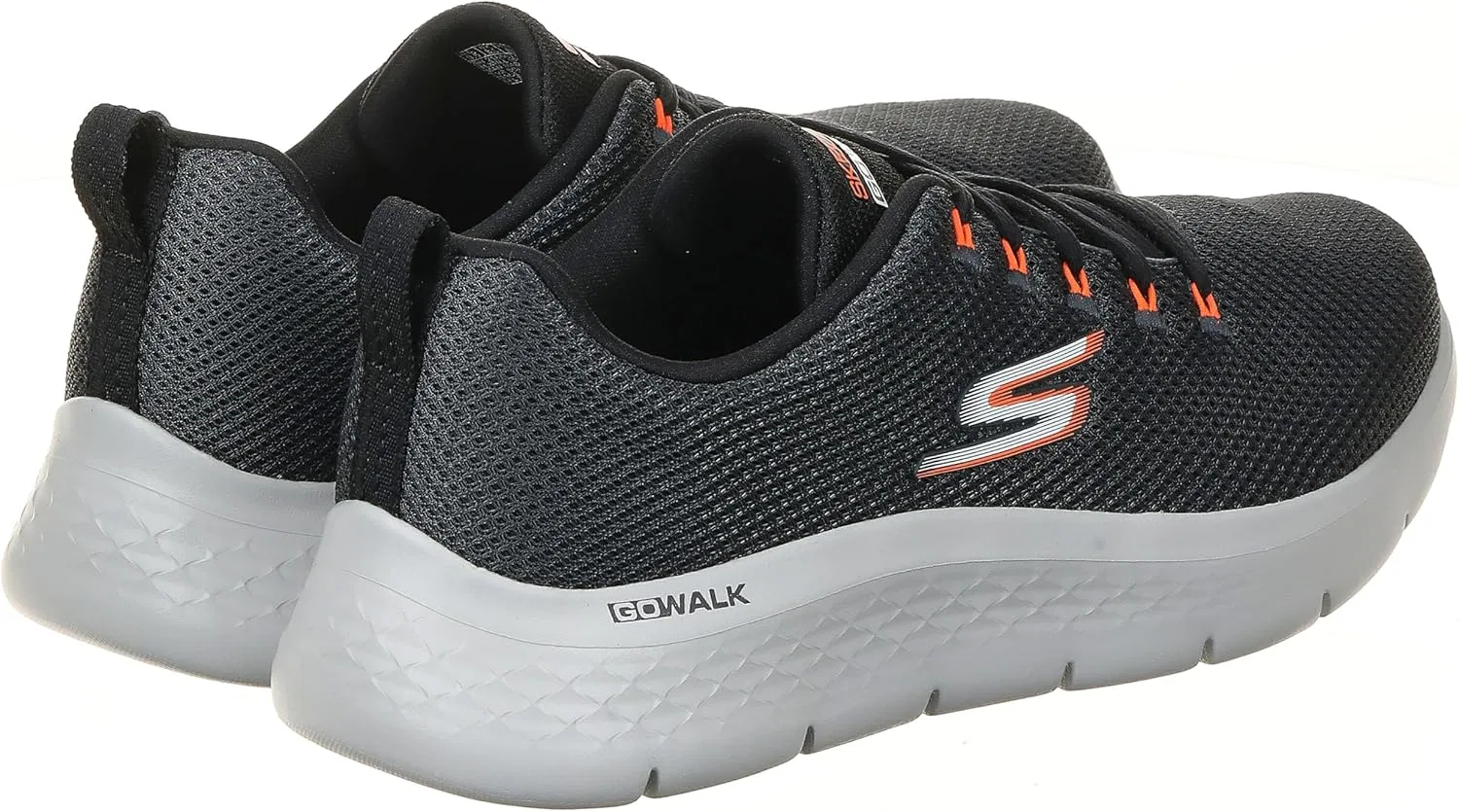 Кроссовки Skechers Go Walk Flex - Quota для мужчин, Charcoal And Black Textile — фото 4