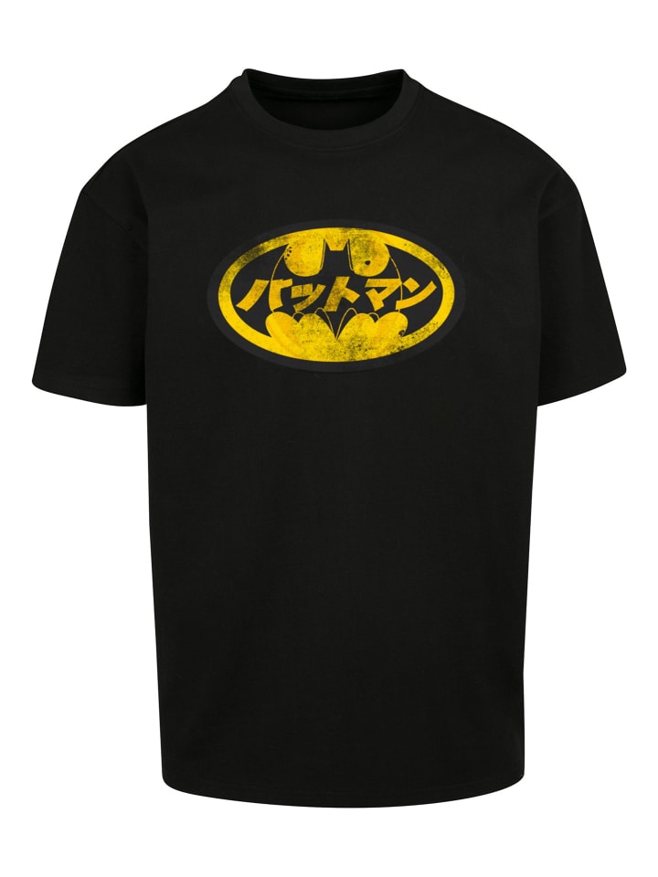 

Футболка F4NT4STIC DC Comics Batman Japanese Logo Yellow, черный