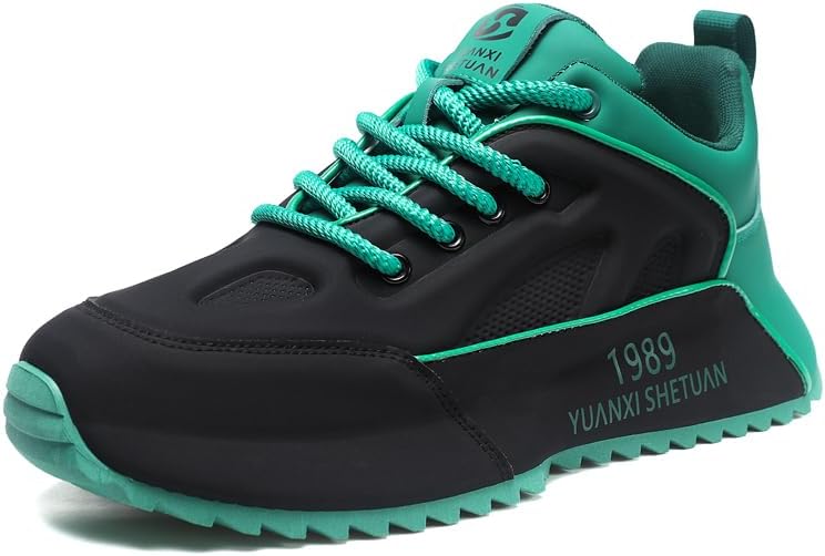 

Спортивные кроссовки, модные беговые туфли, черно-белые с красными, зелеными и желтыми акцентами, повседневные спортивные тренировочные обувь Generic