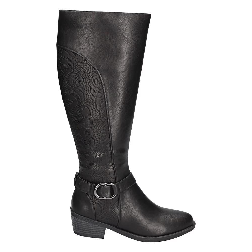 Сапоги выше колена на широкую икру Luella Easy Street, black synthetic — фото 2