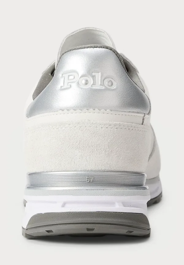 Кроссовки varick из замши и оксфордской кожи Polo Ralph Lauren, White/Grey/Silver — фото 3