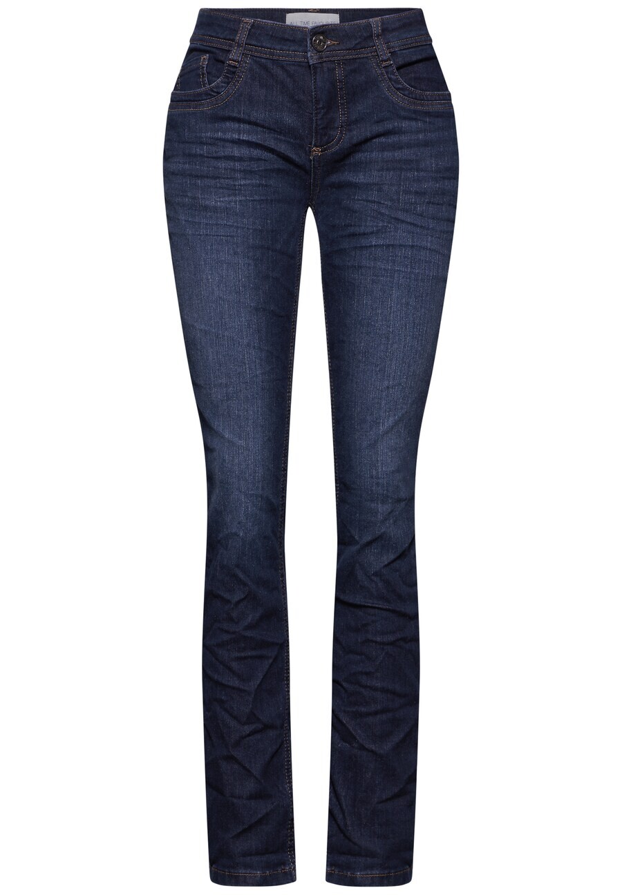 

Джинсы STREET ONE Slim fit Jeans, цвет blue denim/dark blue
