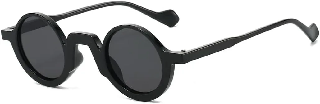 

Ретро круглые женские солнцезащитные очки с леопардовым принтом, мужская повседневная оправа, нестандартная форма, защита от УФ-излучения UV400 TVTBBVV, Black