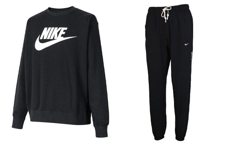 

Повседневный спортивный мужской комплект черного и черного цветов Nike, черный