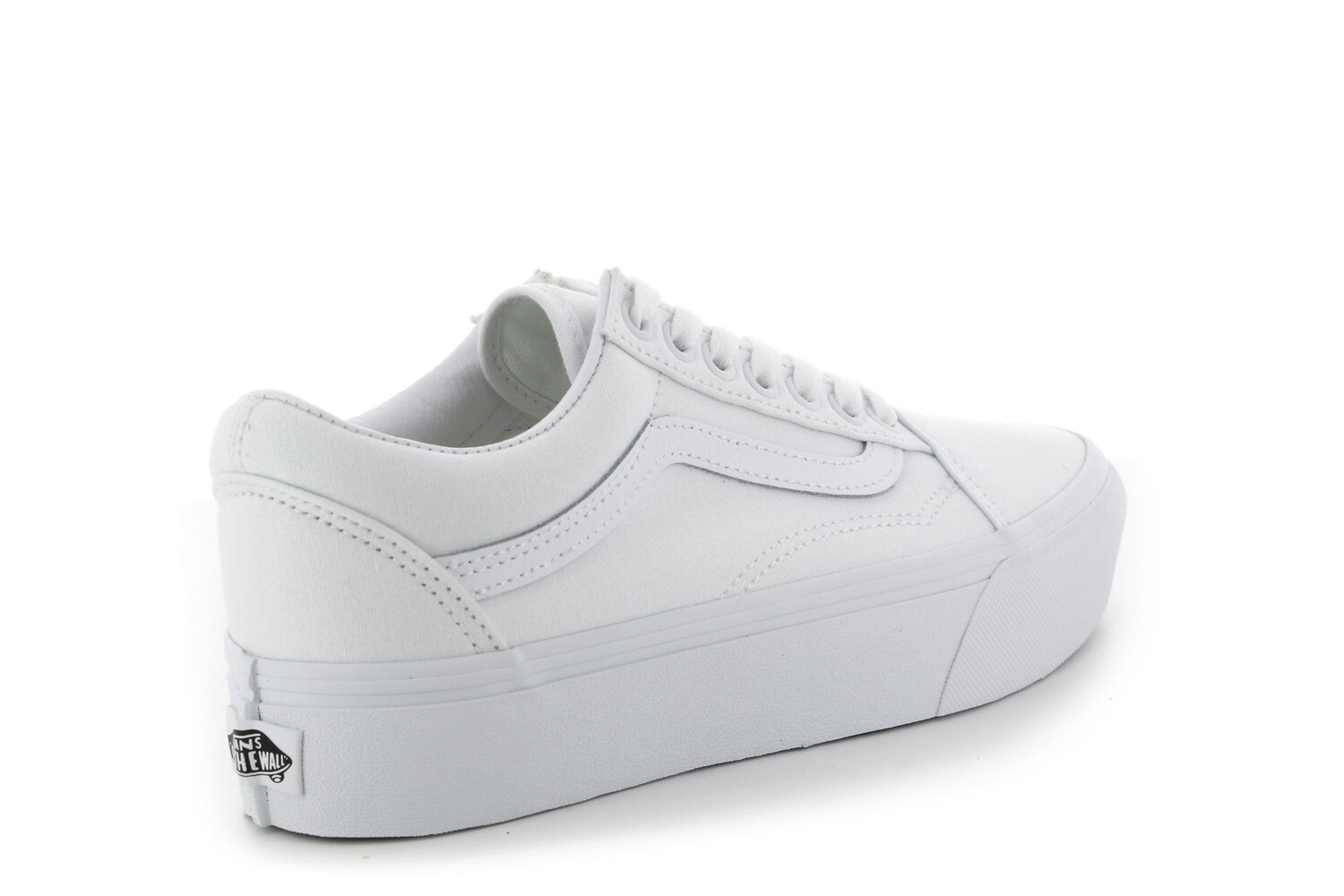 Кроссовки ua old skool на платформе Vans, белый — фото 3