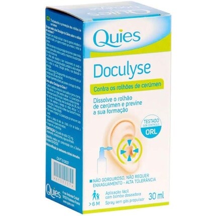 

Спрей для удаления ушной серы Quies Doculyse 30 мл