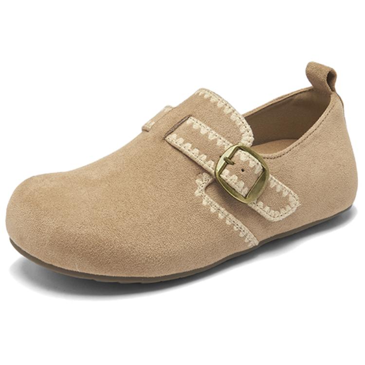 AGSDON Женские туфли Birkenstock из ПВХ абрикосового цвета, цвет Apricot — фото 2