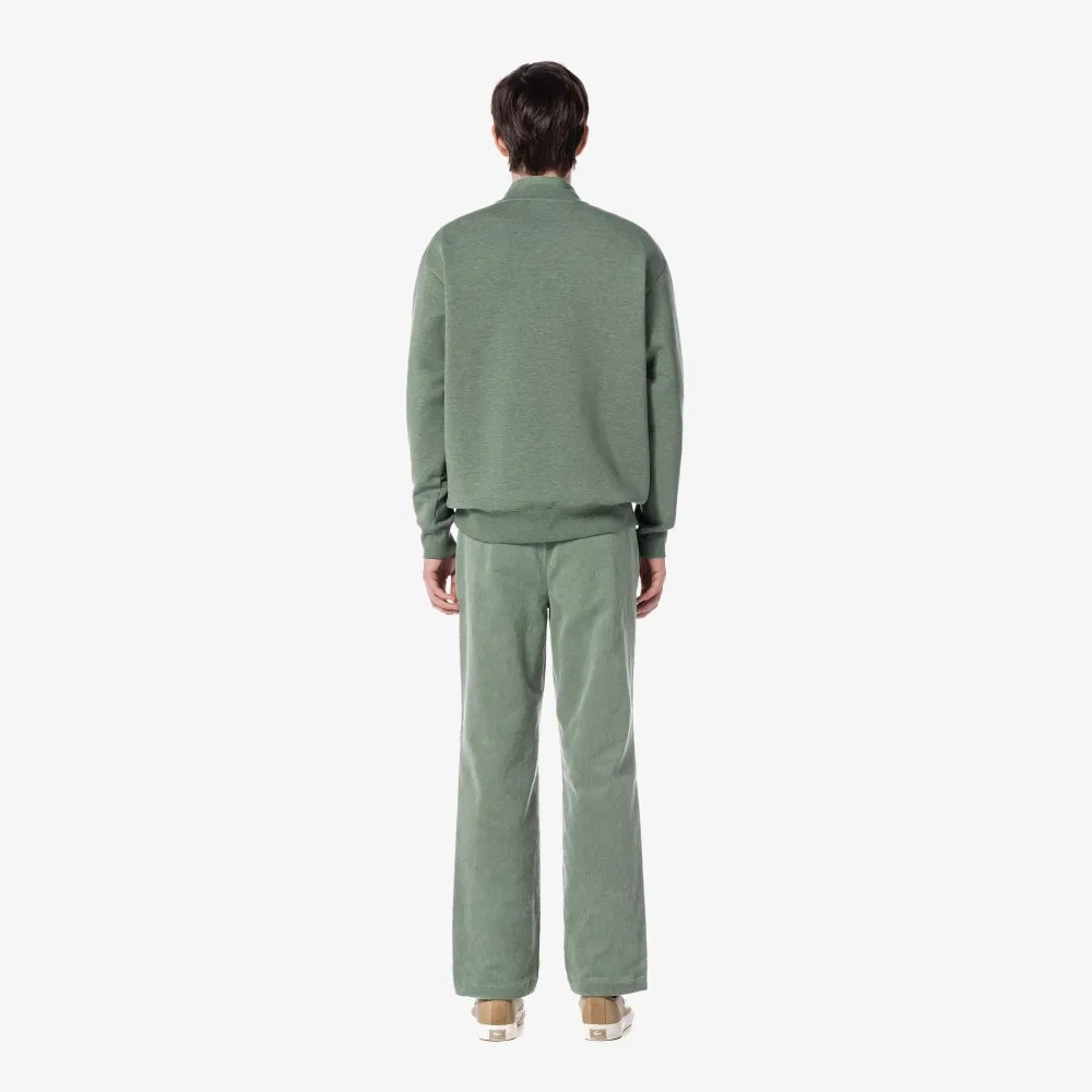 Мужские полуширокие вельветовые брюки цвета хаки от Lacoste — фото 2