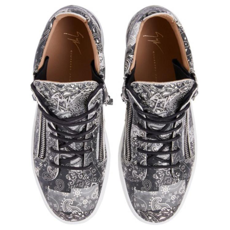 GZ Kriss Mid-Top Skateboard Shoes Мужские Черные Giuseppe Zanotti — фото 3