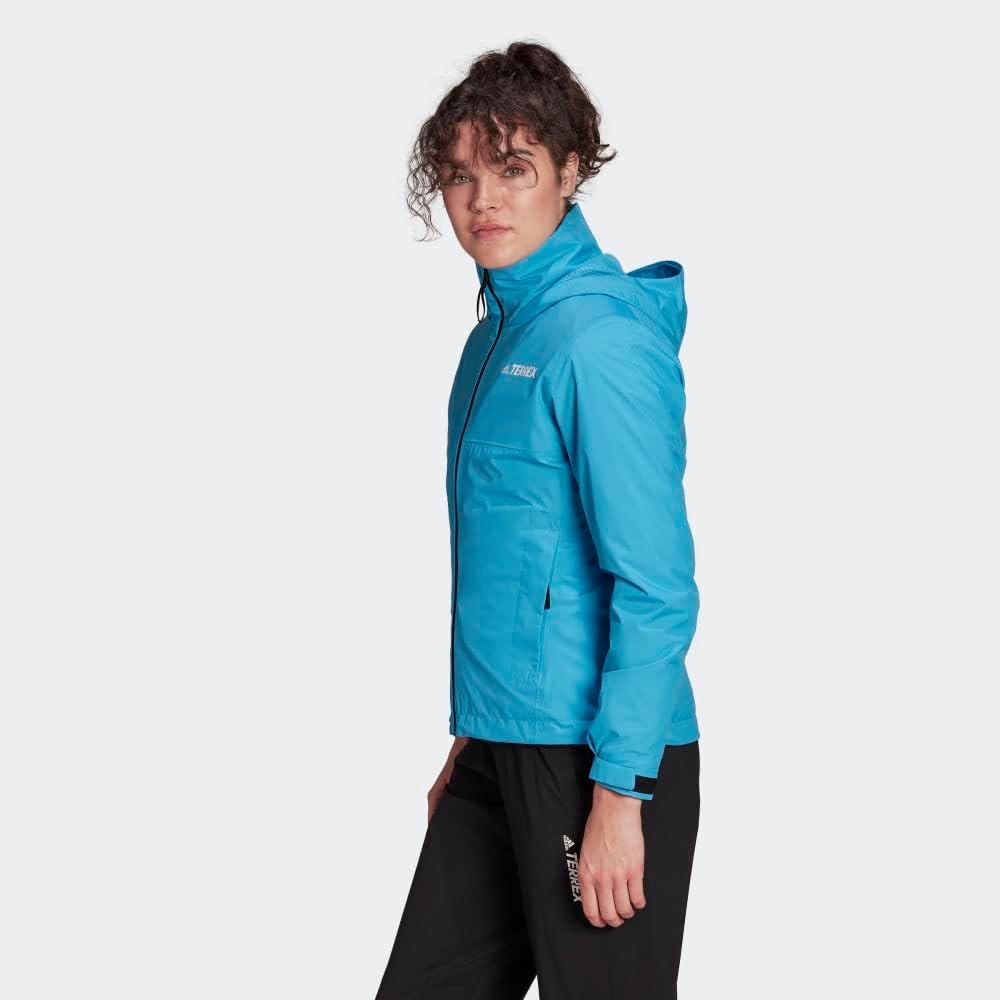 adidas Женская двухслойная непромокаемая куртка Terrex Multi Rain.rdy, App Sky Rush — фото 4