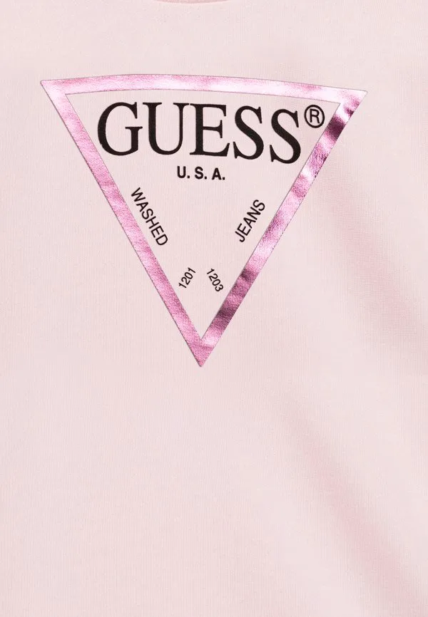 Детская спортивная толстовка в стиле "корпус" Guess, Ballet Pink — фото 4