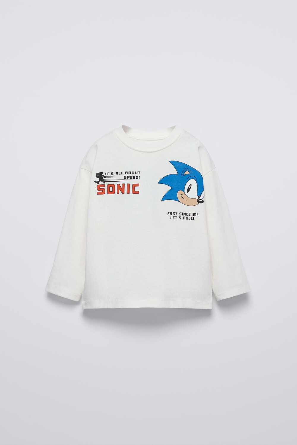 

Футболка sonic sega ZARA, экрю