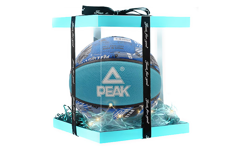 

PEAK Резиновый баскетбольный мяч blue gray размер 7 тренировочный unisex