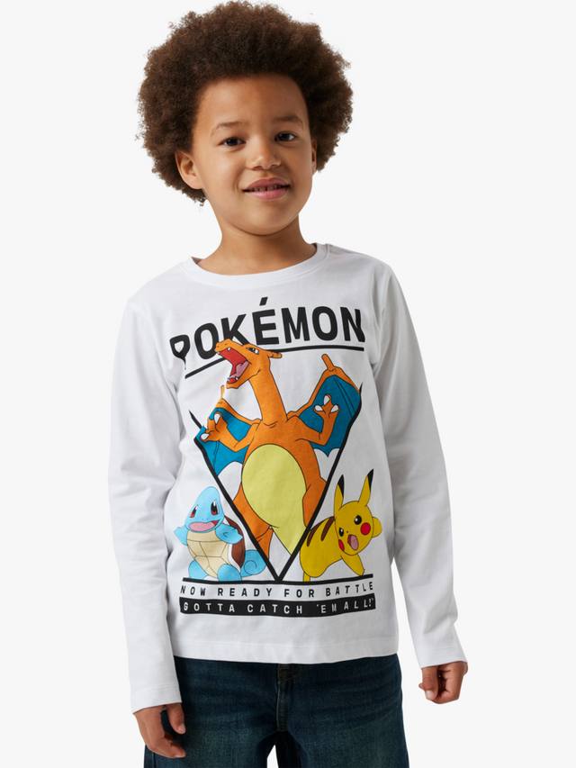 

Детская толстовка Pokemon с длинными рукавами NAME IT, Bright White