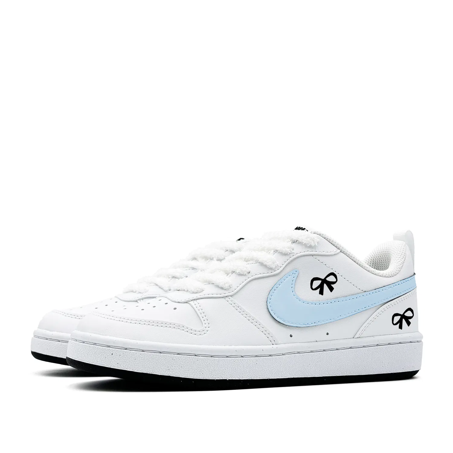 Кроссовки для скейтбординга Court Borough Kids' Grade School Nike, Light Blue — фото 4