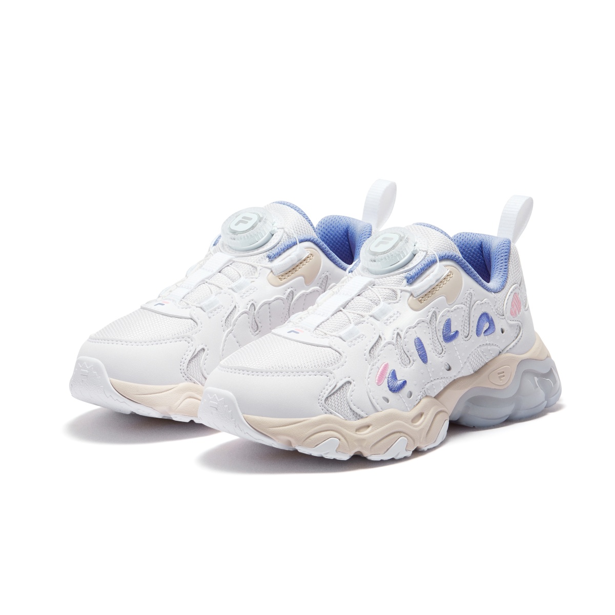 FILA KIDS Heritage FHT легкие амортизирующие низкие детские кроссовки Lilac/White для детей 3-7 лет — фото 4