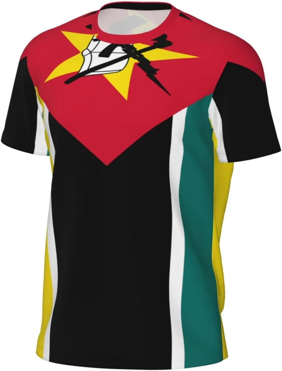 

Мужская футболка с сетчатыми вставками, короткий рукав, быстросохнущая