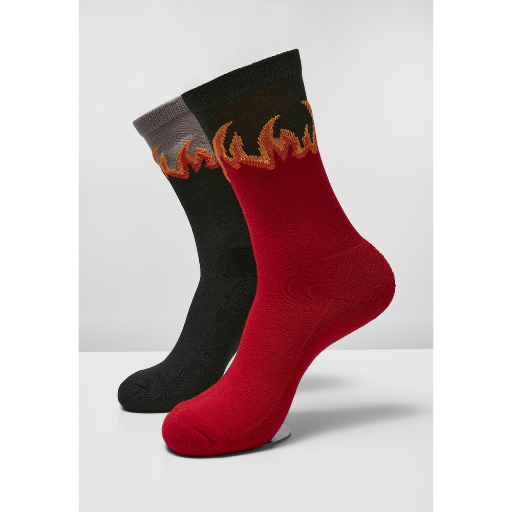 

Носки Mister Tee Flame long 2 шт, красный