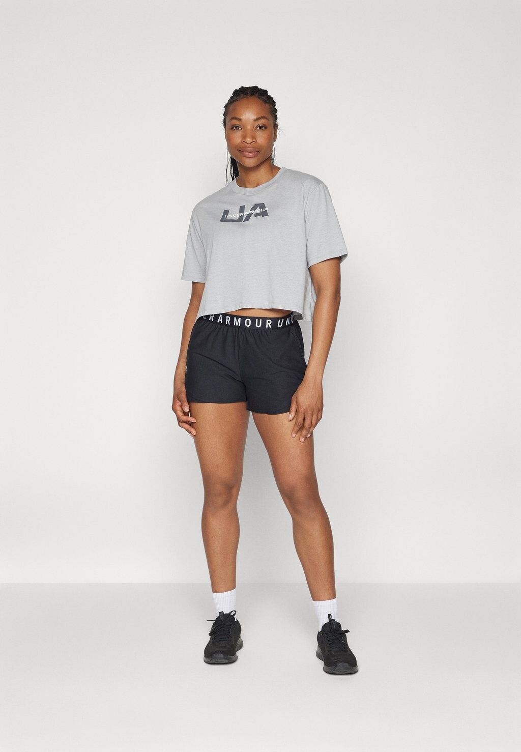 

Футболка с принтом BOXY CROP BRANDED Under Armour, серый