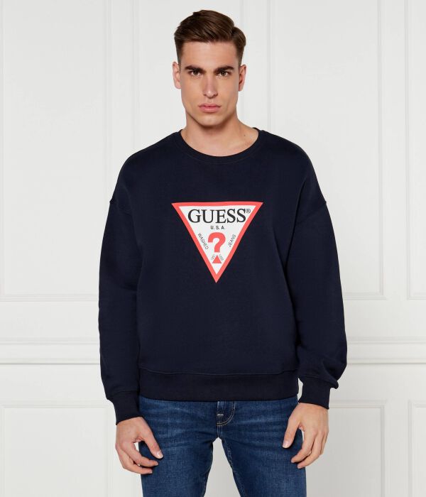 

Толстовка мужская Guess Jeans с круглым вырезом, синий