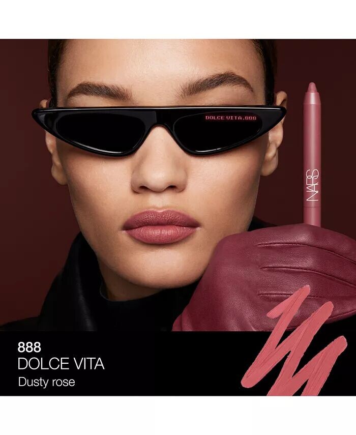 Карандаш для губ Powermatte высокой интенсивности Nars, цвет 888 Dolce Vita — фото 3