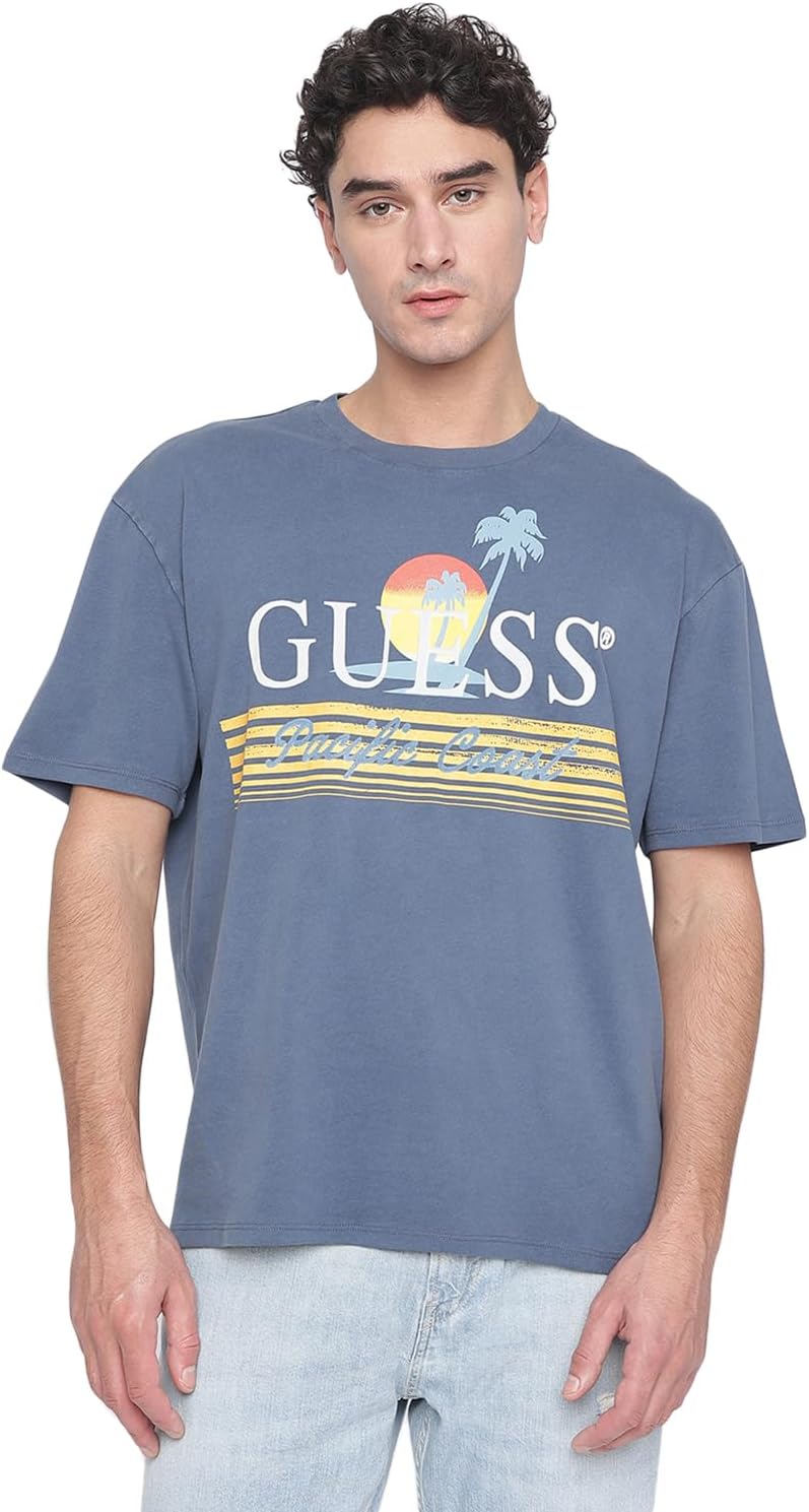

Футболка Guess SS BSC Pacific Coast TEE, мужская уличная одежда