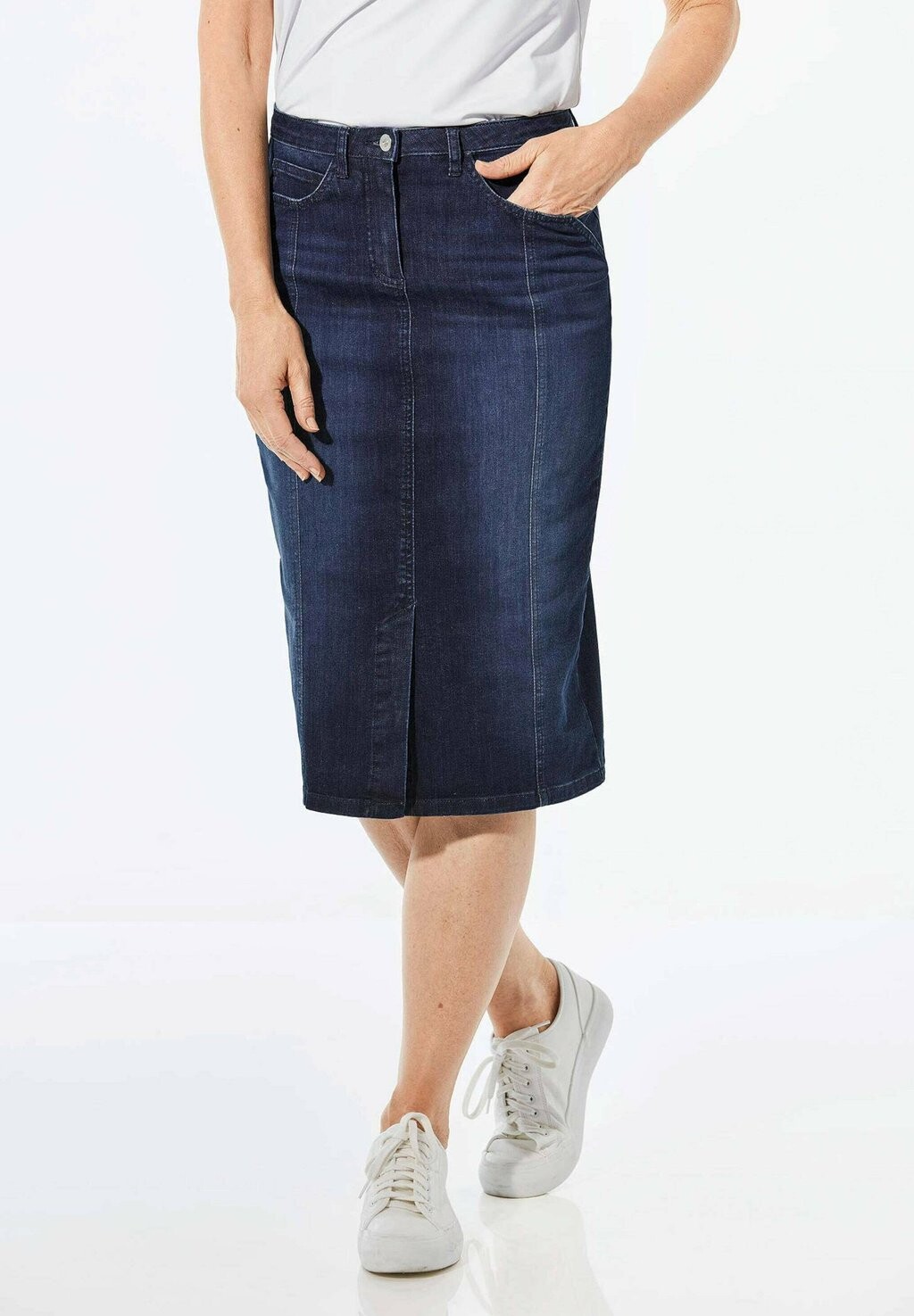

Юбка-карандаш IM 5-POCKET-STIL GOLDNER, темно-синий