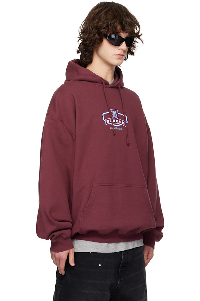 Vetements Красная туристическая толстовка с капюшоном "брюгге" — фото 2