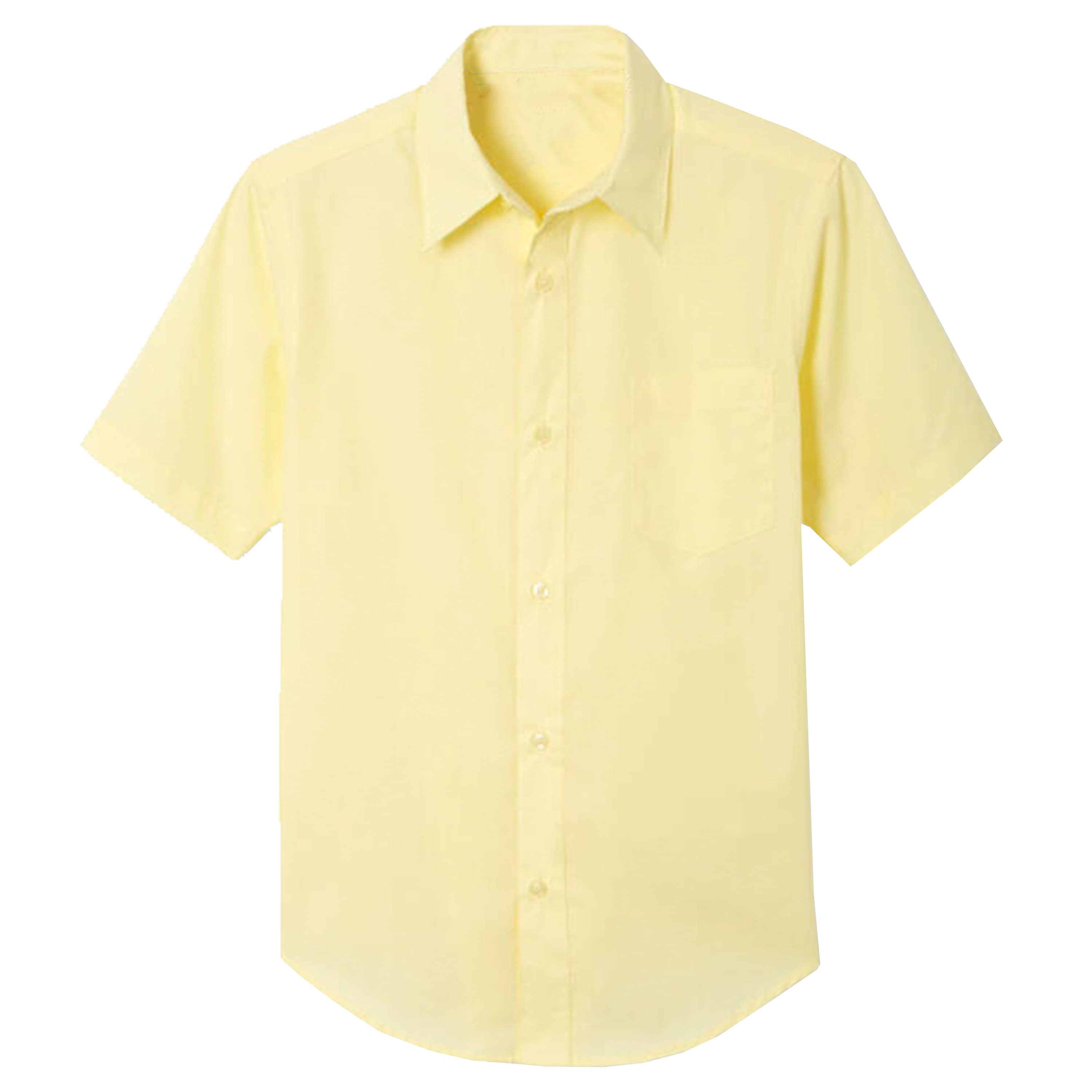 

Рубашка Galaxy Authentic для мальчиков с короткими рукавами и застежкой на пуговицы Galaxy By Harvic, желтый